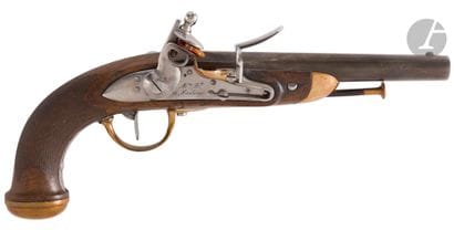 Pistolet d’officier à silex modèle 1816....