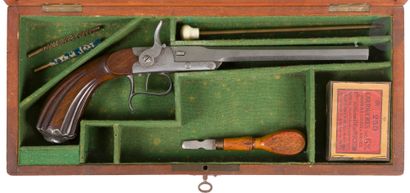 Pistolet de tir, un coup, calibre 6 mm Flobert....