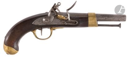 Pistolet d’arçon à silex modèle an XIII....