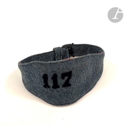 Brassard de soldat du 117e de ligne. 
En...