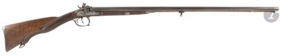 Fusil de chasse à percussion, deux coups....