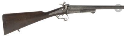 Fusil de chasse à broche, deux coups, calibre...