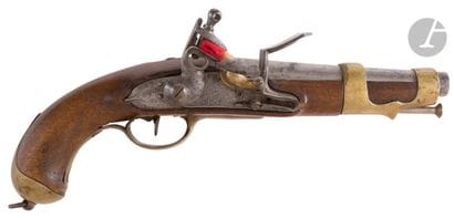 Cavalry flintlock pistol in the An IX style....