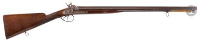 Superbe coffret de fusil de chasse à percussion...