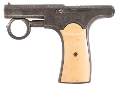 Pistolet système Brun-Latrige un coup calibre...