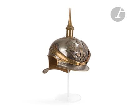Casque à pointe d’officier de chasseurs à...