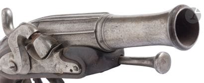 Flintlock travel or marine pistol converted...