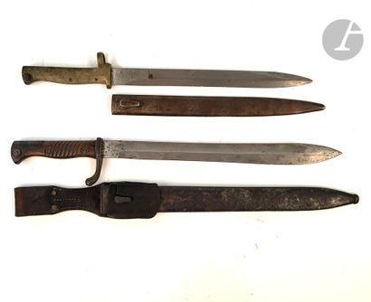 ALLEMAGNE 
Deux baïonnettes : 
- modèle Ersatz....