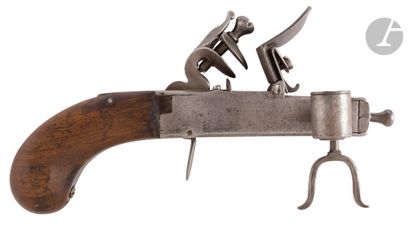 Flint lighter pistol. 
Trunk opening by a...