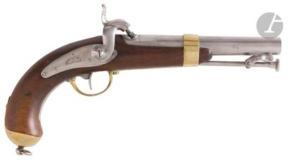 Pistolet à percussion de marine modèle 1837....