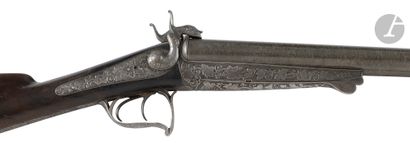 Fusil de chasse à broche, deux coups, calibre...