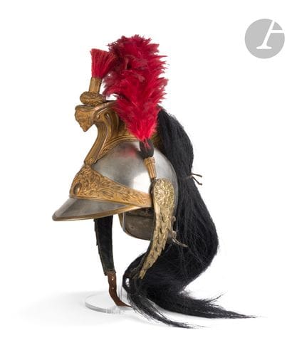 Casque d’officier de cuirassiers modèle 1874....