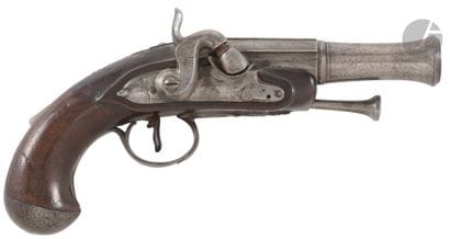 Flintlock travel or marine pistol converted...