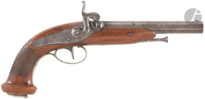 Pistolet à percussion d’officier. 
Canon...