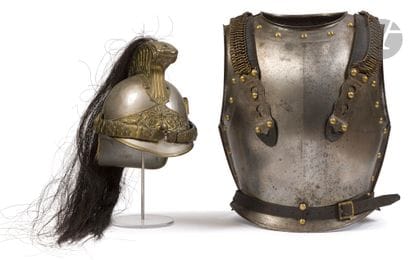 Casque de dragon modèle 1872. 
Bombe en cuivre...
