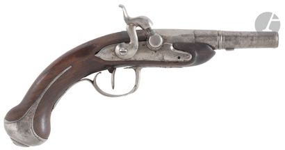 Flintlock travel pistol converted to percussion....