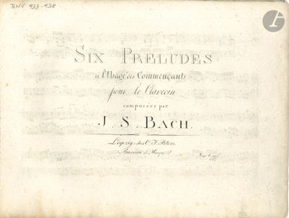Johann Sebastian BACH (1685-1750). Six Preludes...
