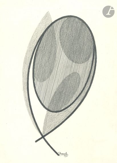 César DOMELA (1900-1992). Original drawing...