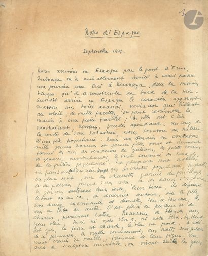 Édouard CHIMOT (1880-1959). Set of autograph...