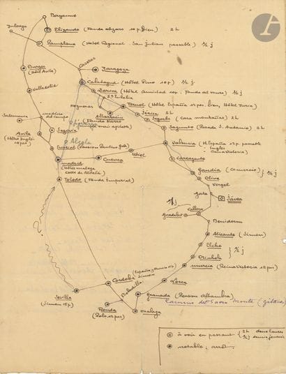 Édouard CHIMOT (1880-1959). Set of autograph...