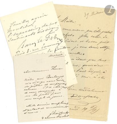 BEAUX-ARTS. 37 L.A.S. addressed to sculptor...