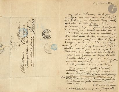 Jean-Dominique INGRES (1780-1867). L.A.S.,...