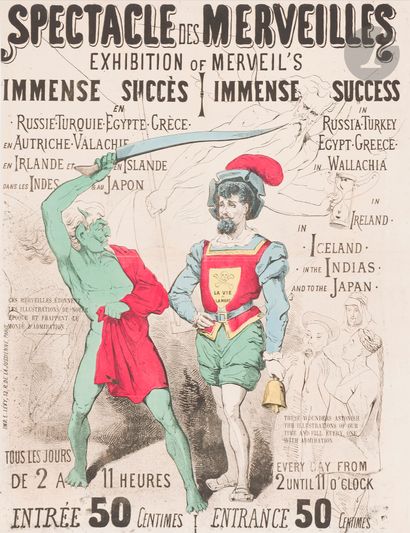 ANONYMOUS 
Spectacle des merveilles 
Chromolithography....
