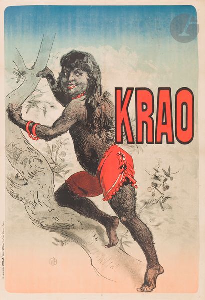 Jules CHÉRET (1836-1932) 
Krao, 1886 
Chromolithograpy....