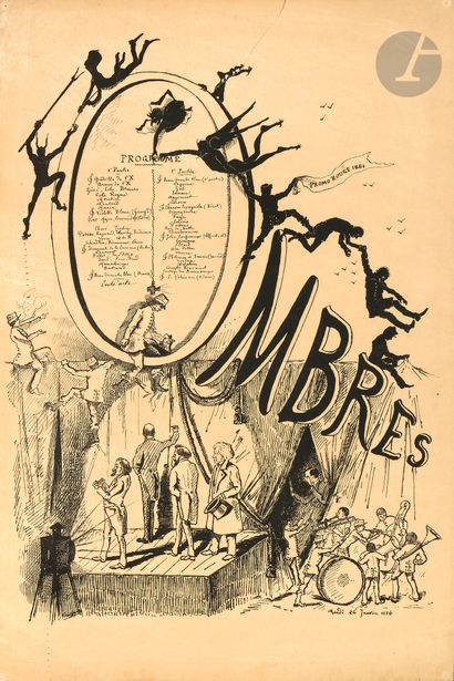 ANONYMOUS 
Ombres, January 26, 1886 
Lithograph....