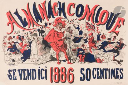 ANONYMOUS 
Almanach comique, 1886 
Chromolithograph....