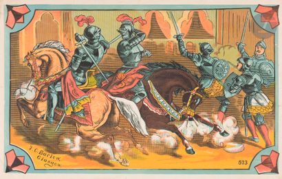 ANONYMOUS
Chivalry scene
Chromolithograph...