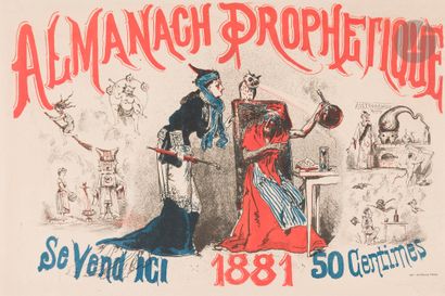 ANONYMOUS 
Prophetic Almanac, 1881
Chromolithograph....