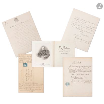 GUERRE DE 1870. 
Recueil de 35 lettres et...