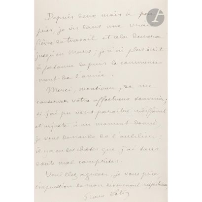 Pierre LOTI (1850-1923)
19 L.A.S. « Julien...