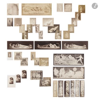 [Henry de TRIQUETI]
Important lot de 62 photographies...