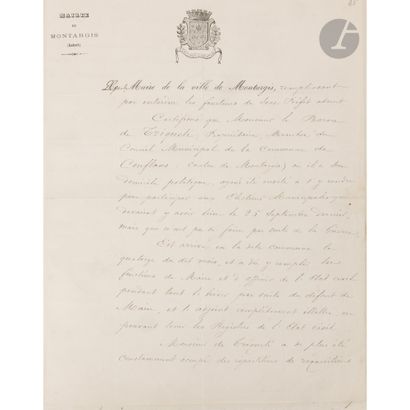 GUERRE DE 1870. 
Recueil de 35 lettres et...