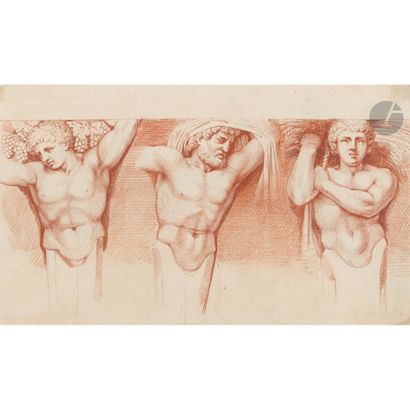 Henry de TRIQUETI (1803-1874)
Trois atlantes...