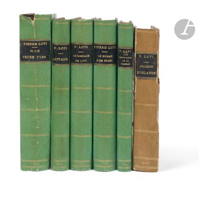 Pierre LOTI (1850-1923)
5 volumes avec envois...