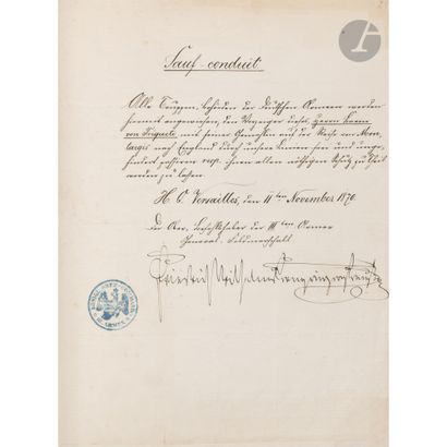GUERRE DE 1870. 
Recueil de 35 lettres et...