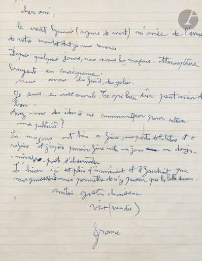 Gaston CHAISSAC (1910–1964)
Composition of...