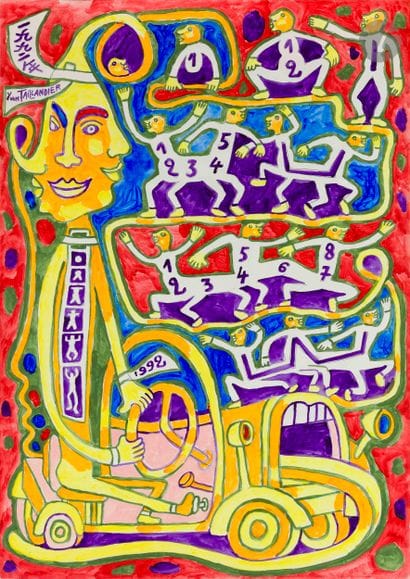 Yvon TAILLANDIER (1926–2018)
La Course, 1992
Gouache...