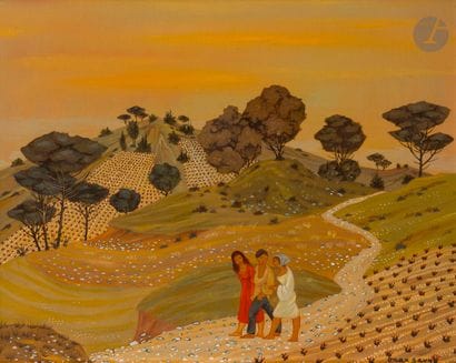 Max SAVY (1918–2010)
Stroll
Oil on canvas.
Signed...
