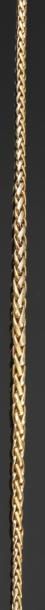Collier en or jaune, maillons palmier en...