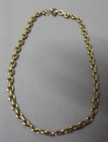 Collier en or jaune, à maillons circulaires...
