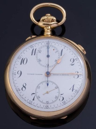 ULYSSE NARDIN
Montre à gousset en or à complication....