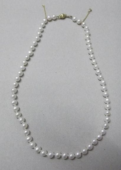 Collier de perles de culture choker, fermoir...