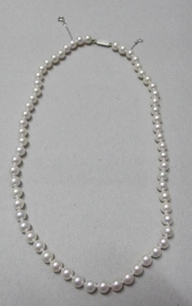 Collier de perles de culture choker, fermoir...