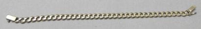 Bracelet gourmette en or jaune. Poids: 15,7...