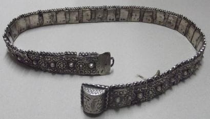 Ceinture en argent articulée. RUSSIE XIXe...