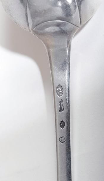 Cuiller à ragoût en argent modèle uniplat...
